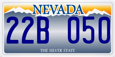 NV license plate 22B050
