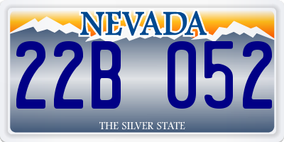 NV license plate 22B052