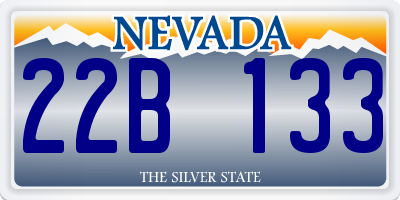 NV license plate 22B133