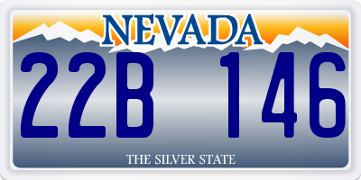 NV license plate 22B146
