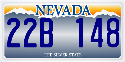 NV license plate 22B148