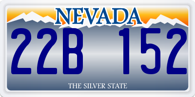 NV license plate 22B152