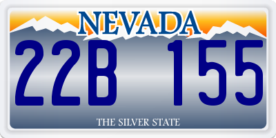 NV license plate 22B155