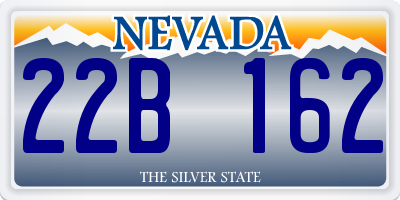 NV license plate 22B162