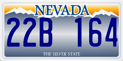 NV license plate 22B164