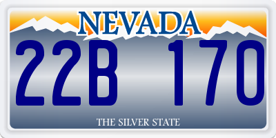 NV license plate 22B170