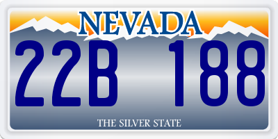 NV license plate 22B188