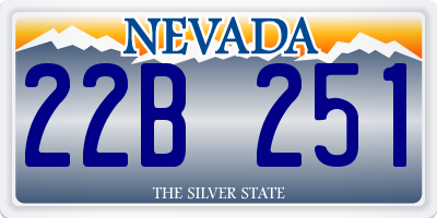NV license plate 22B251