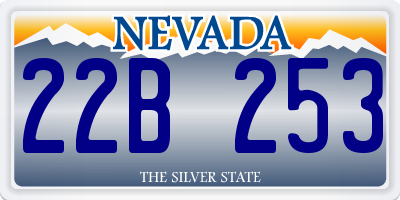NV license plate 22B253