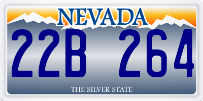 NV license plate 22B264