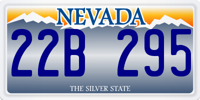 NV license plate 22B295