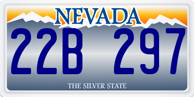 NV license plate 22B297