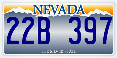 NV license plate 22B397