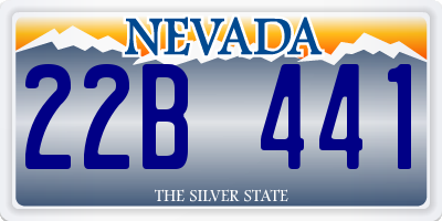 NV license plate 22B441
