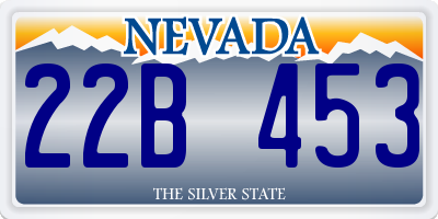 NV license plate 22B453
