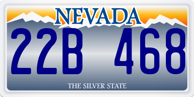 NV license plate 22B468