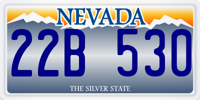NV license plate 22B530
