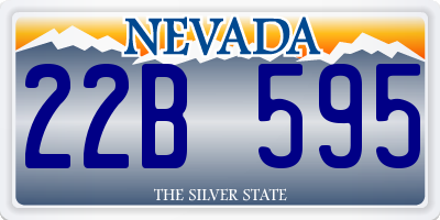 NV license plate 22B595