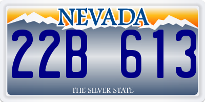 NV license plate 22B613