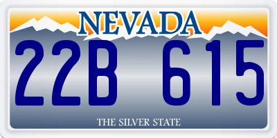 NV license plate 22B615
