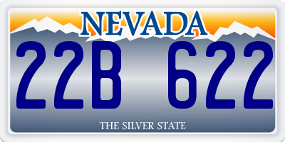 NV license plate 22B622