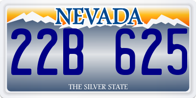 NV license plate 22B625