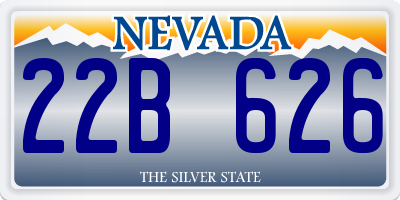 NV license plate 22B626