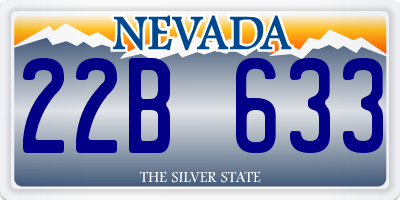 NV license plate 22B633