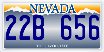 NV license plate 22B656