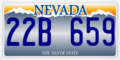 NV license plate 22B659