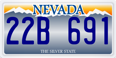 NV license plate 22B691