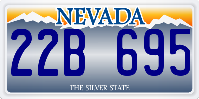 NV license plate 22B695