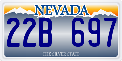NV license plate 22B697