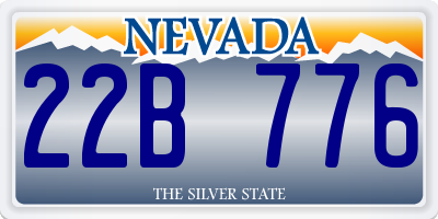 NV license plate 22B776