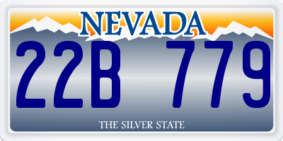 NV license plate 22B779