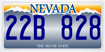 NV license plate 22B828
