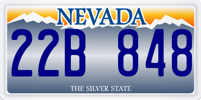 NV license plate 22B848