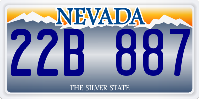 NV license plate 22B887