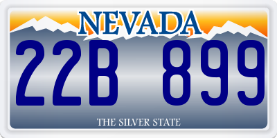 NV license plate 22B899