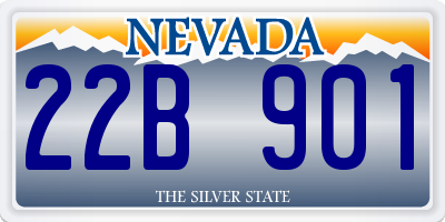 NV license plate 22B901