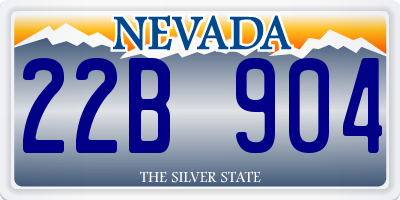NV license plate 22B904