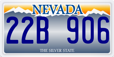 NV license plate 22B906