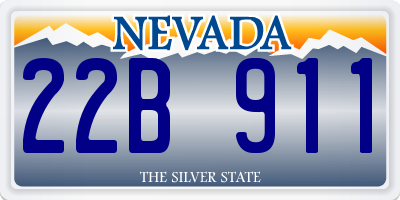 NV license plate 22B911