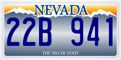 NV license plate 22B941
