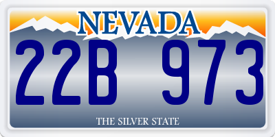 NV license plate 22B973