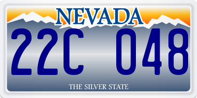 NV license plate 22C048