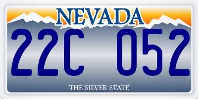 NV license plate 22C052