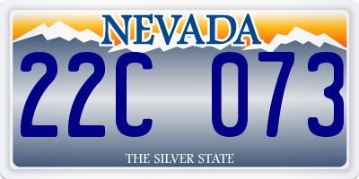 NV license plate 22C073