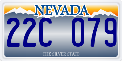 NV license plate 22C079