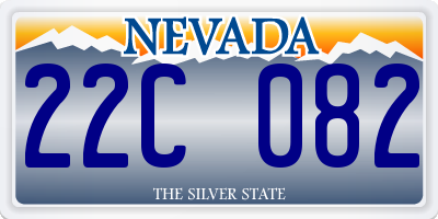 NV license plate 22C082